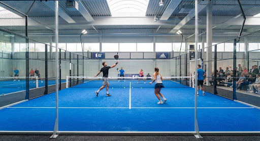 Covered padel court